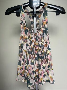 Kimchi Blue Multicolor Floral Racerback Tank - Size Small